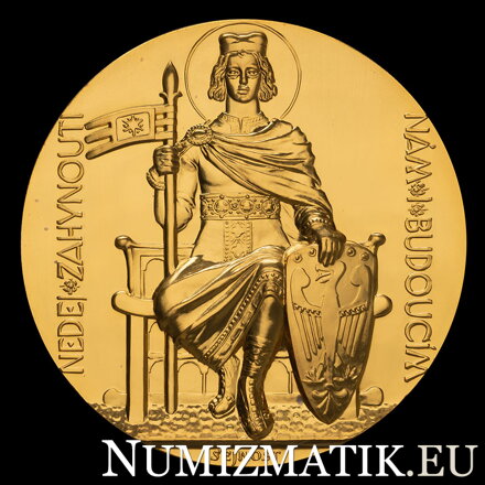 Dokončenie stavby chrámu sv. Víta 1929/2017 - zlatá medaila (Au 986/1000) - J. Šejnost