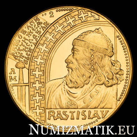 Rastislav, 5th anniversary of the establishment of the Slovak Republic - gold medal - M. Poldaufová