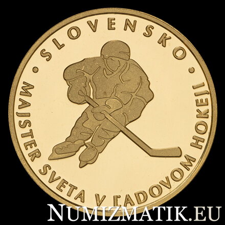 Gold medal of the winners of the 2002 Ice Hockey World Championship