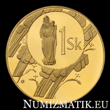 Začiatok razby mincí Slovenskej republiky- tombaková medaila - D. Zobek