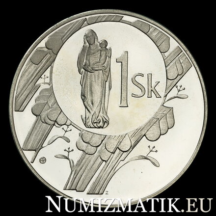 Začiatok razby mincí Slovenskej republiky- strieborná medaila - D. Zobek