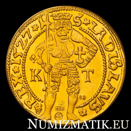 Ján Zápoľský - replica of the gold ducat 1527 KT - M. Kožuch