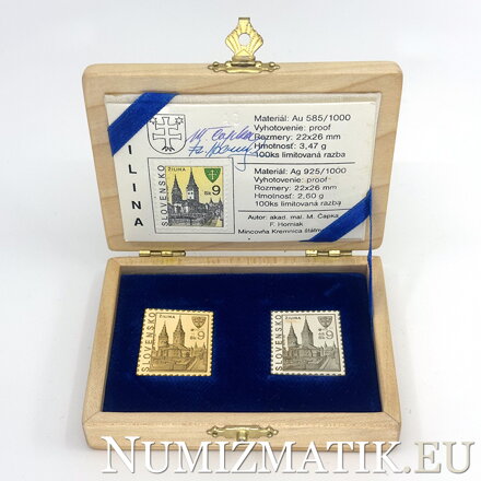 Žilina - zlatá a strieborná známka 