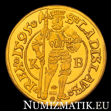 Rudolf II. - replika zlatého dukátu 1595 KB - M. Kožuch