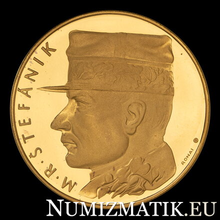 M. R. Štefánik - zlatá medaila, číslo 1 - M. Ronai M. R. Štefánik - zlatá medaila, číslo 1 - M. Ronai