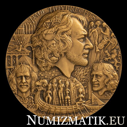P. Huybrechts, k 50. narodeninám - AE jednostranná medaila - M. Polonský