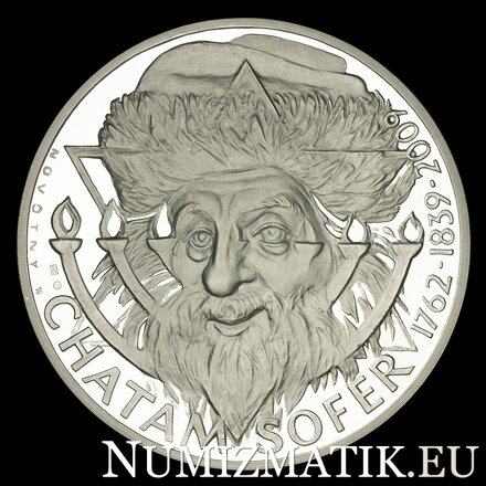 Chatam Sofer - 170. výročie úmrtia - strieborná medaila - Š. Novotný