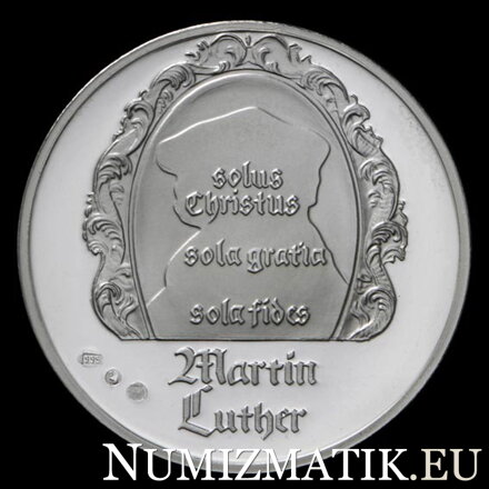 Martin Luther - 500. výročie reformácie, strieborná medaila