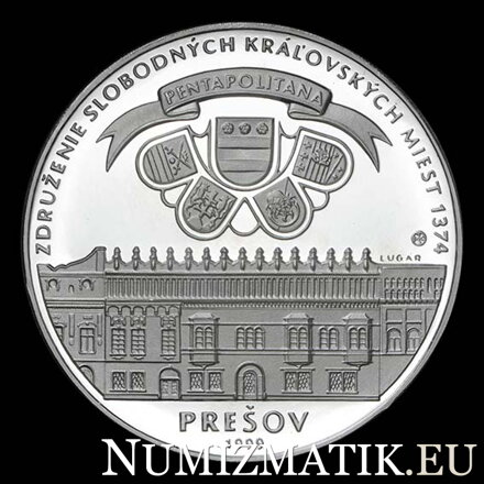 Prešov - ECU minca - D. Zobek, R. Lugár