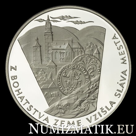 675. výročie založenia Mincovne Kremnica - strieborná medaila - Š. Novotný