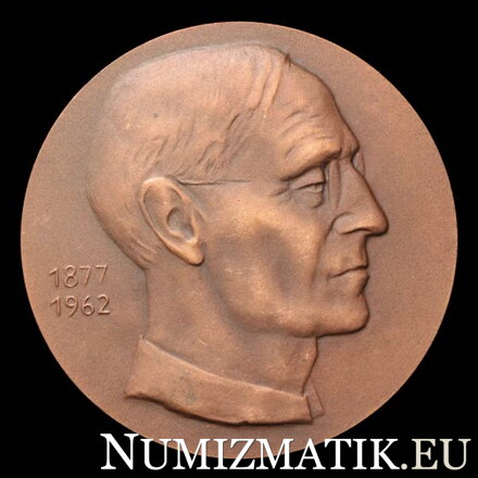 Hermann Hesse - tombaková medaila - H. Wagner Kerkhof