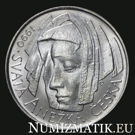 50 Kčs/1990 - Anežka Česká VARIANT WITHOUT "LK"