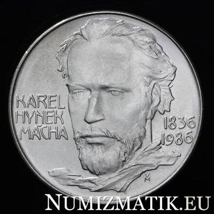 100 Kčs/1986 - Karel Hynek Mácha - 150. výročie úmrtia