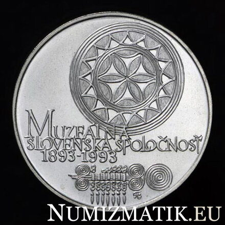 100 Kčs/1993 - Muzeálna spoločnosť - 100. výročie založenia