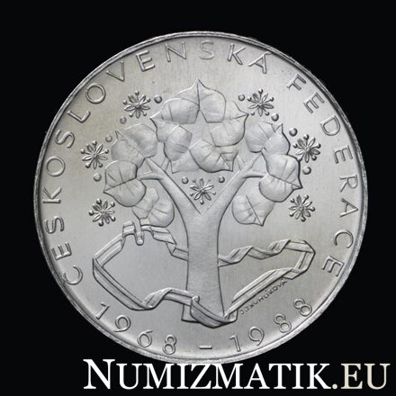 500 Kčs/1988 - Czechoslovak Federation - 20th Anniversary