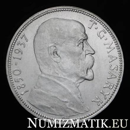 20 Kč/1937 - T. G. Masaryk - úmrtie prezidenta