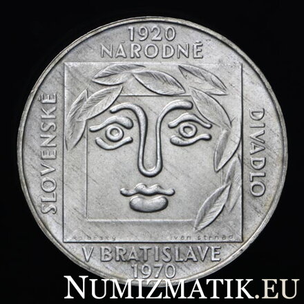 25 Kčs/1970 - SND  v Bratislave - 50. výročie