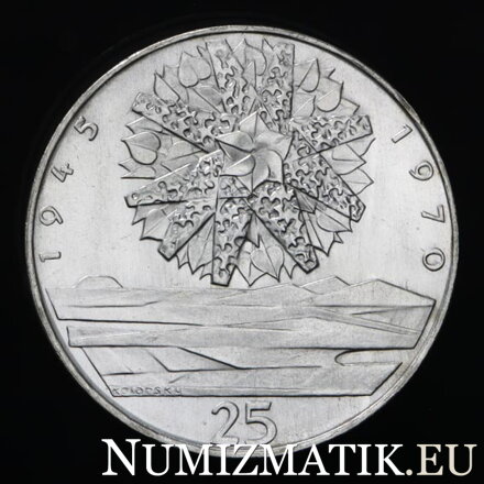 25 Kčs/1970 - 25. výročie oslobodenia Československa