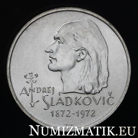 20 Kčs/1972 - Andrej Sládkovič - 100. výročie úmrtia