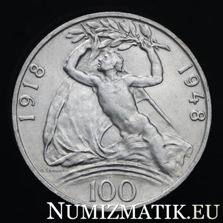 100 Kčs/1948 - Československá republika - 30. výročie vzniku