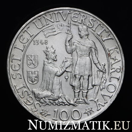 100 Kčs/1948 - Charles University - 600th anniversary