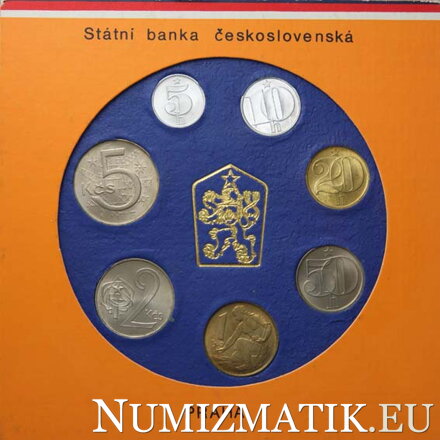 Sada obehových mincí ČSSR 1986 
