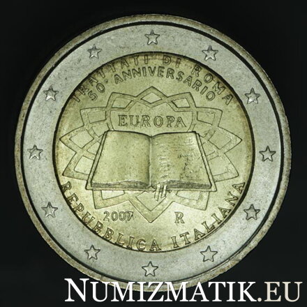  ITALY - 2 EURO / 2007 - Treaty of Rome - 50th anniversary of the signing