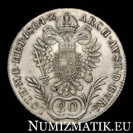 FRANTIŠEK I. - 20 grajciar 1804 A