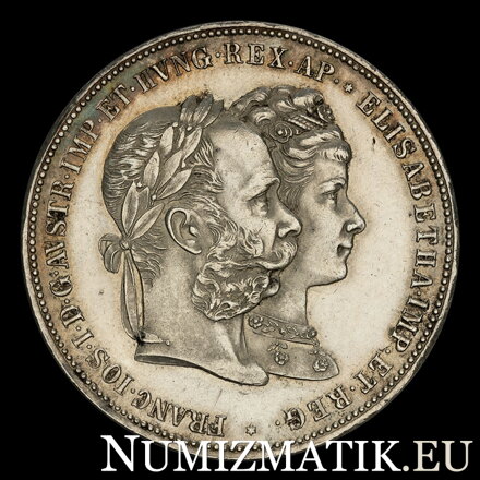 František Jozef I. - 2 zlatník 1879 - svadobný