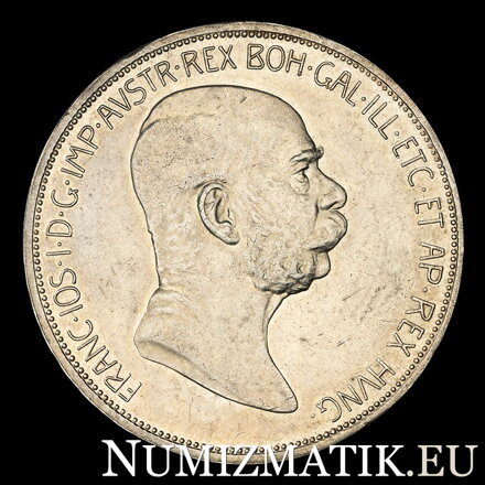 František Jozef I. - 5 Koruna 1908 bz jubilejná