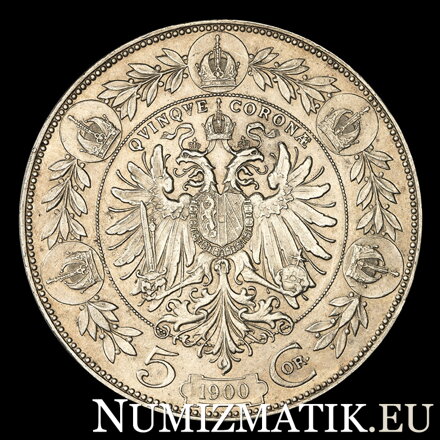 František Jozef I. - 5 Koruna 1900 bz