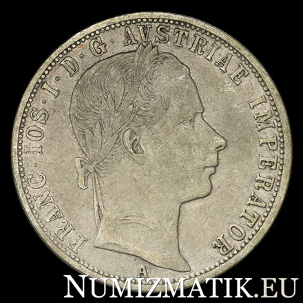 František Jozef I. - 1 Florin 1859 A variant bez bodky za REX