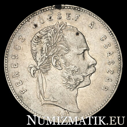 Francis Joseph I. - 1 Forint 1869 KB