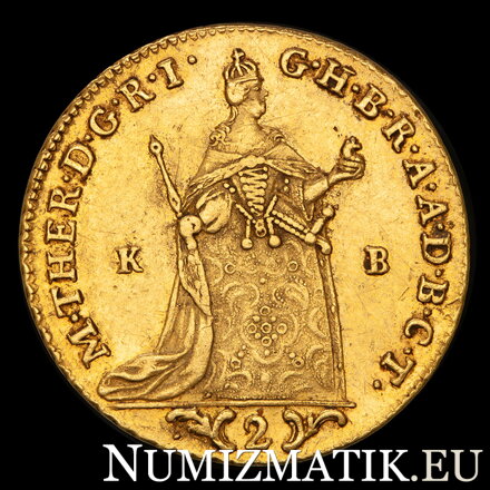 MÁRIA TERÉZIA - 2 dukát 1765 KB/KD