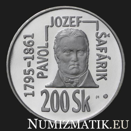 200 Sk/1995 - P. J. Šafárik - 200. výročie narodenia