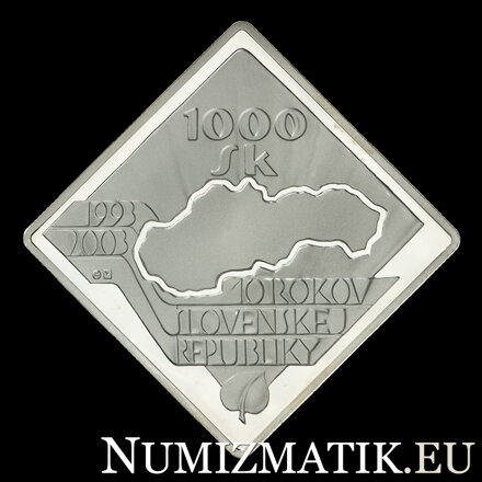 1000 Sk/2003 - Slovenská republika - 10. výročie vzniku