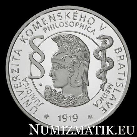 10 EURO/2019 - 100th anniversary of Comenius University in Bratislava