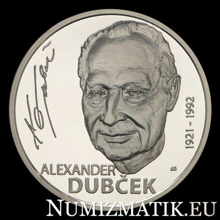 10 EURO/2021 - Alexander Dubček - 100. výročie narodenia - BK