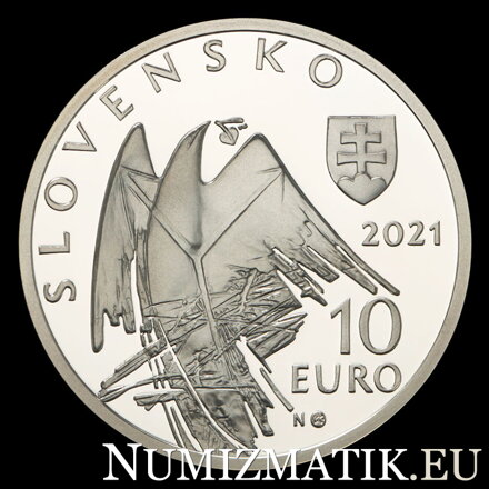 Averz mince - 10 EURO/2021 - Alexander Dubček - 100. výročie narodenia
