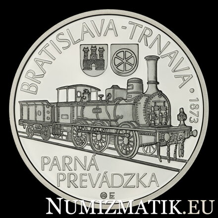 10 EURO/2023 - 150th anniversary of the opening of the steam railway between Bratislava and Trnava
