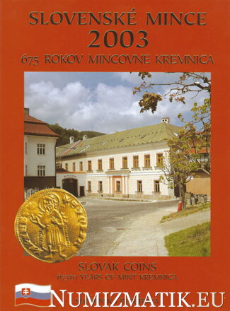 Sada mincí Slovenskej republiky 2003 - 675 rokov Mincovne Kremnica