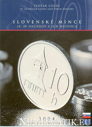 Sada mincí Slovenskej republiky 2004 - 10, 20 halierov a ich história PROOF