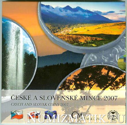 Sada mincí České a Slovenské mince 2007