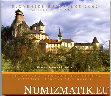Sada mincí Slovenskej republiky 2009 - Historické regióny Slovenska