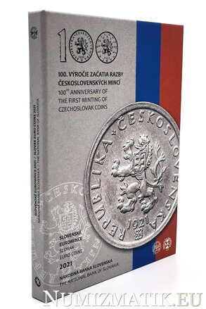 Sada mincí Slovenskej republiky 2021 - 100. výročie začatia razby československých mincí Proof Like