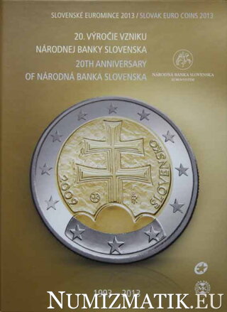 Sada mincí Slovenskej republiky 2013 - NBS - 20. výročie vzniku - BK