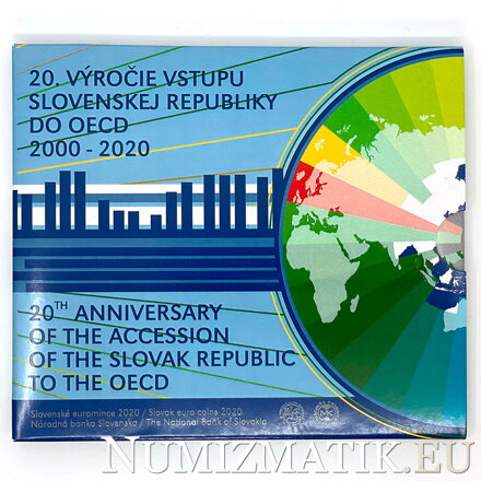 Sada mincí Slovenskej republiky 2020 - Sada slov. euromincí 2020 Vstup SR do OECD