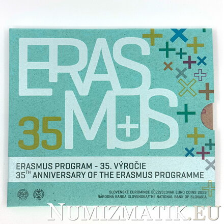 Slovak eurocoins 2022 - Erasmus program - 35th anniversary