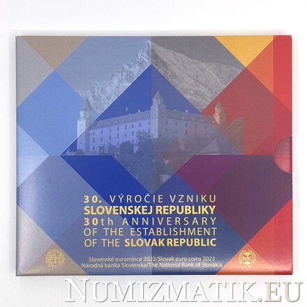 Slovak eurocoins 2023 - 30th anniversary of the establishment of the Slovak republic