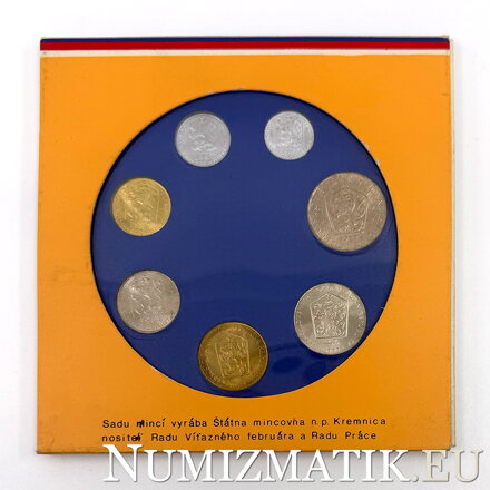 Sada obehových mincí ČSSR 1987